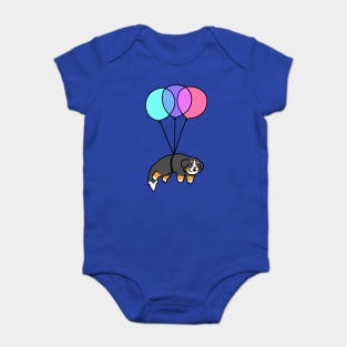 Balloon Bernese Mountain Dog Baby Bodysuit